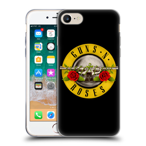 Guns N' Roses Key Art Bullet Logo Soft Gel Case for Apple iPhone 7 / 8 / SE 2020 & 2022