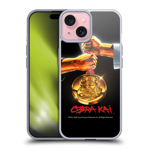 Cobra Kai Graphics Gold Medal Soft Gel Case for Apple iPhone 15
