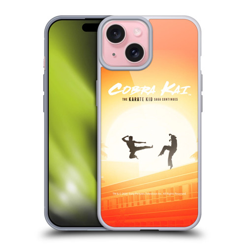 Cobra Kai Graphics Karate Kid Saga Soft Gel Case for Apple iPhone 15 & MagSafe