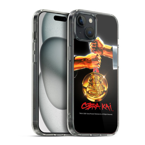 Cobra Kai Graphics Gold Medal Soft Gel Case for Apple iPhone 15 Plus & MagSafe