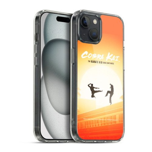 Cobra Kai Graphics Karate Kid Saga Soft Gel Case for Apple iPhone 15 Plus & MagSafe