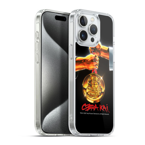 Cobra Kai Graphics Gold Medal Soft Gel Case for Apple iPhone 15 Pro Max & MagSafe
