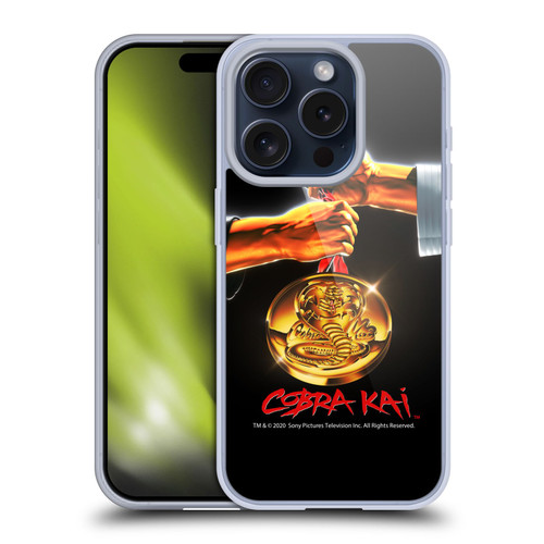 Cobra Kai Graphics Gold Medal Soft Gel Case for Apple iPhone 15 Pro