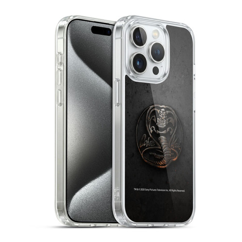 Cobra Kai Graphics Metal Logo Soft Gel Case for Apple iPhone 15 Pro & MagSafe