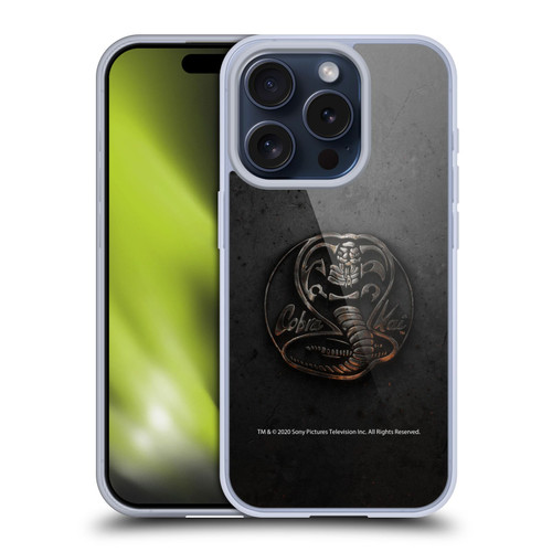 Cobra Kai Graphics Metal Logo Soft Gel Case for Apple iPhone 15 Pro