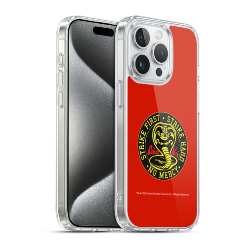 Cobra Kai Graphics Strike Logo Soft Gel Case for Apple iPhone 15 Pro & MagSafe