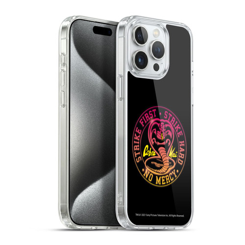 Cobra Kai Key Art Strike Hard Logo Soft Gel Case for Apple iPhone 15 Pro Max & MagSafe