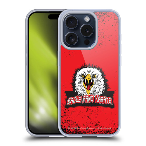 Cobra Kai Key Art Eagle Fang Logo Soft Gel Case for Apple iPhone 15 Pro