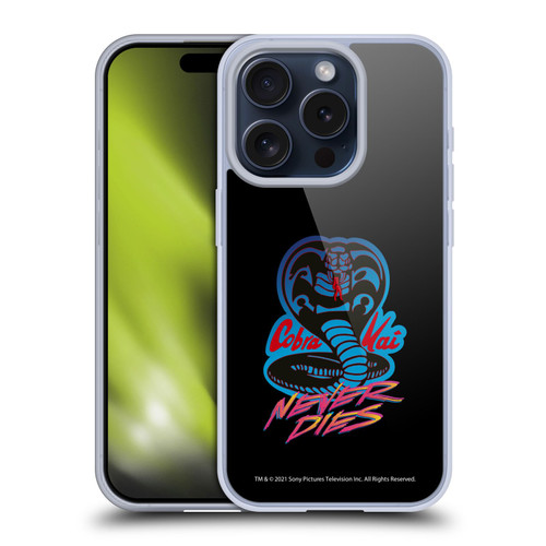 Cobra Kai Key Art Never Dies Logo Soft Gel Case for Apple iPhone 15 Pro