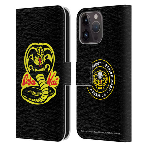 Cobra Kai Graphics Logo Leather Book Wallet Case Cover For Apple iPhone 15 Pro Max