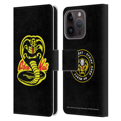 Cobra Kai Graphics Logo Leather Book Wallet Case Cover For Apple iPhone 15 Pro