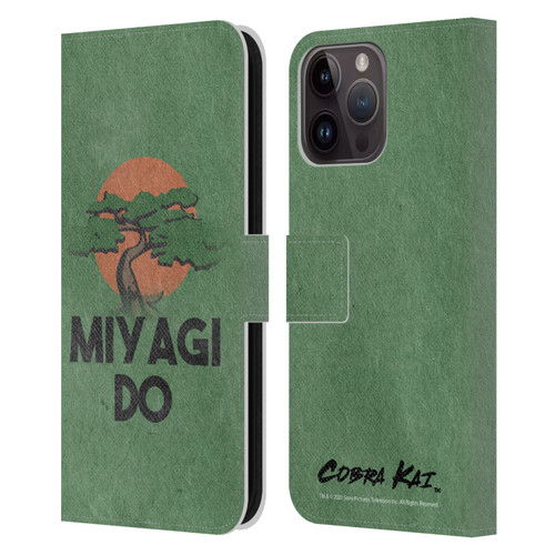 Cobra Kai Season 4 Key Art Team Miyagi Do Leather Book Wallet Case Cover For Apple iPhone 15 Pro Max