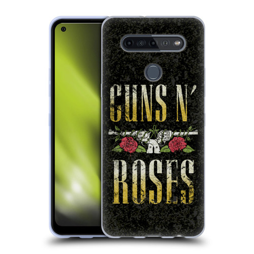 Guns N' Roses Key Art Text Logo Pistol Soft Gel Case for LG K51S