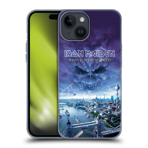 Iron Maiden Album Covers Brave New World Soft Gel Case for Apple iPhone 15