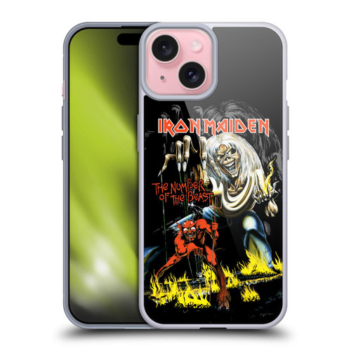 Iron Maiden Album Covers NOTB Soft Gel Case for Apple iPhone 15 & MagSafe
