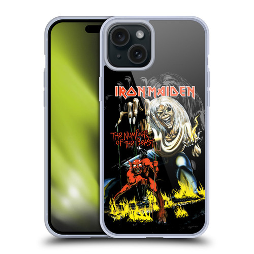Iron Maiden Album Covers NOTB Soft Gel Case for Apple iPhone 15 Plus
