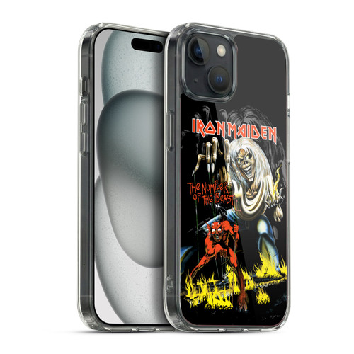 Iron Maiden Album Covers NOTB Soft Gel Case for Apple iPhone 15 Plus & MagSafe