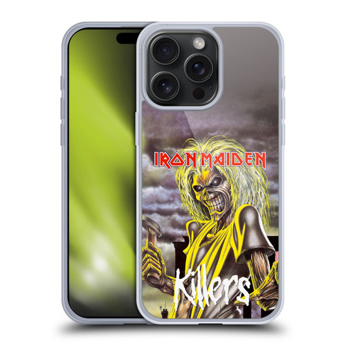 Iron Maiden Album Covers Killers Soft Gel Case for Apple iPhone 15 Pro Max
