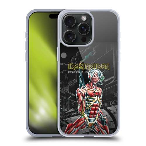 Iron Maiden Album Covers Somewhere Soft Gel Case for Apple iPhone 15 Pro Max