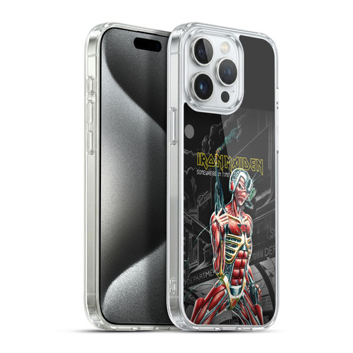 Iron Maiden Album Covers Somewhere Soft Gel Case for Apple iPhone 15 Pro Max & MagSafe
