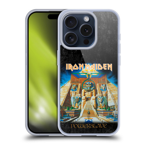 Iron Maiden Album Covers Powerslave Soft Gel Case for Apple iPhone 15 Pro
