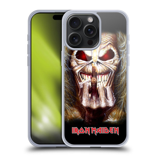 Iron Maiden Art Candle Finger Soft Gel Case for Apple iPhone 15 Pro Max