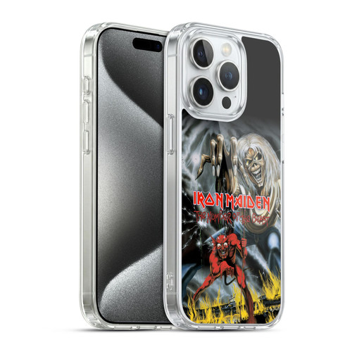 Iron Maiden Graphics The Number Of The Beast Soft Gel Case for Apple iPhone 15 Pro