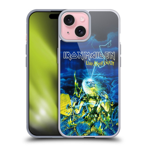 Iron Maiden Tours Live After Death Soft Gel Case for Apple iPhone 15 & MagSafe