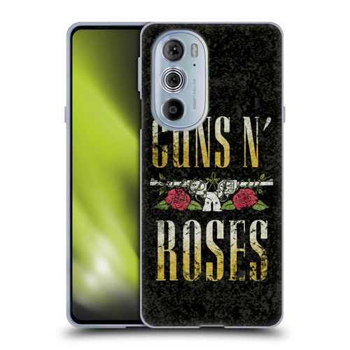 Guns N' Roses Key Art Text Logo Pistol Soft Gel Case for Motorola Edge X30
