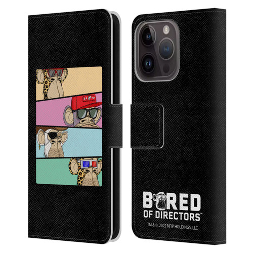 Bored of Directors Key Art Group Leather Book Wallet Case Cover For Apple iPhone 15 Pro