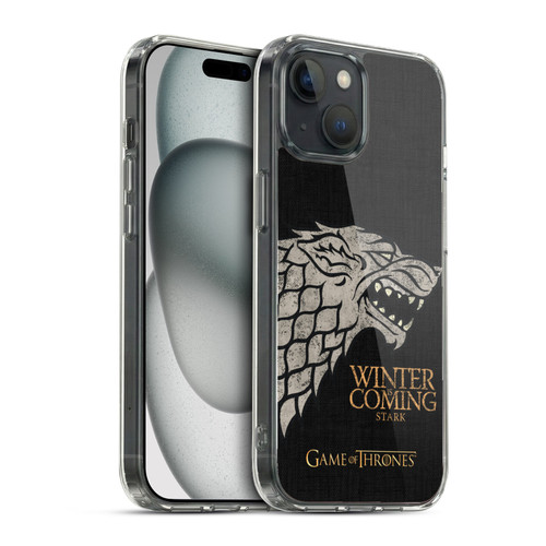 HBO Game of Thrones House Mottos Stark Soft Gel Case for Apple iPhone 15