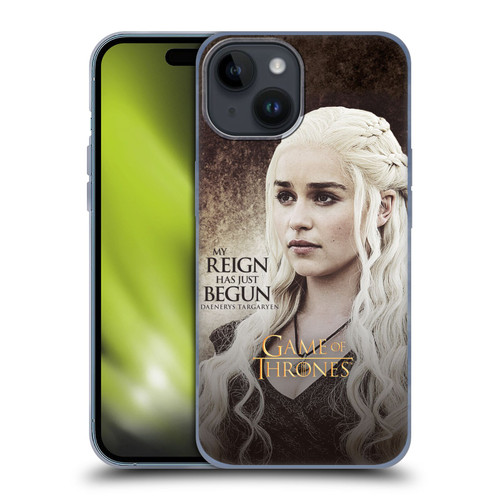 HBO Game of Thrones Character Quotes Daenerys Targaryen Soft Gel Case for Apple iPhone 15