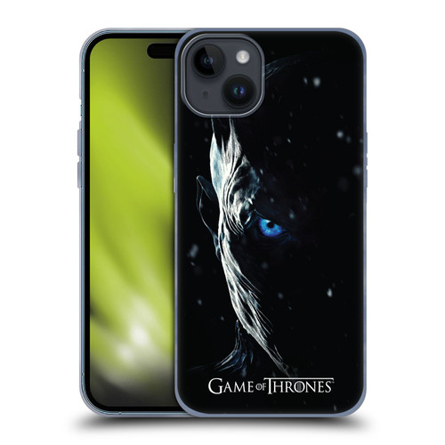 HBO Game of Thrones Season 7 Key Art Night King Soft Gel Case for Apple iPhone 15 Plus