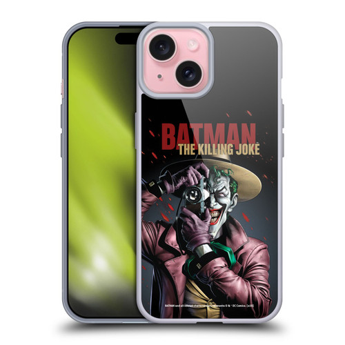 Batman DC Comics Famous Comic Book Covers Joker The Killing Joke Soft Gel Case for Apple iPhone 15