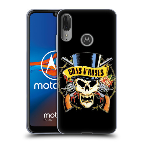 Guns N' Roses Key Art Top Hat Skull Soft Gel Case for Motorola Moto E6 Plus