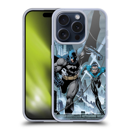 Batman DC Comics Hush #615 Nightwing Cover Soft Gel Case for Apple iPhone 15 Pro