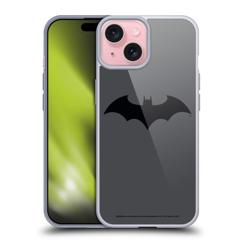 Batman DC Comics Logos Hush Soft Gel Case for Apple iPhone 15