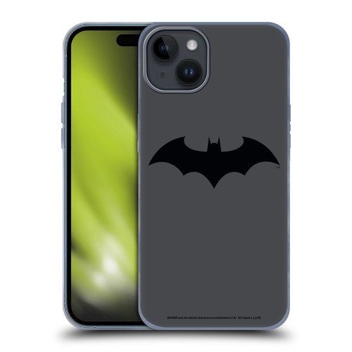 Batman DC Comics Logos Hush Soft Gel Case for Apple iPhone 15 Plus