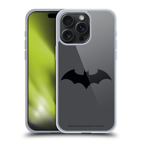 Batman DC Comics Logos Hush Soft Gel Case for Apple iPhone 15 Pro Max