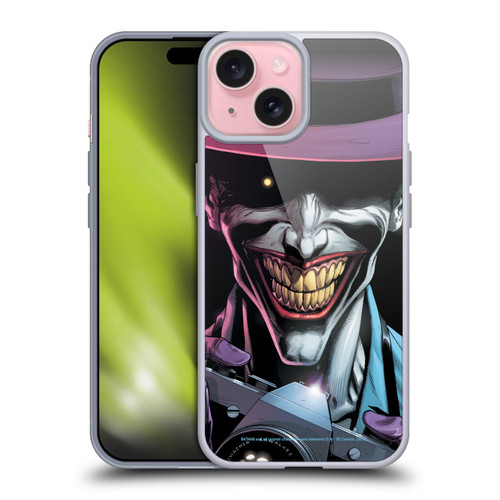 Batman DC Comics Three Jokers The Comedian Soft Gel Case for Apple iPhone 15