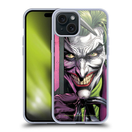 Batman DC Comics Three Jokers The Clown Soft Gel Case for Apple iPhone 15 Plus & MagSafe