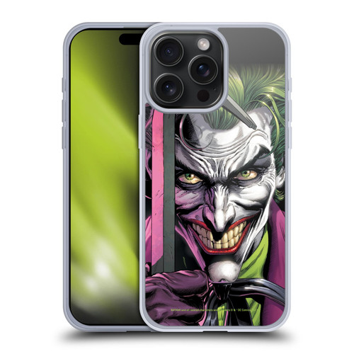 Batman DC Comics Three Jokers The Clown Soft Gel Case for Apple iPhone 15 Pro Max