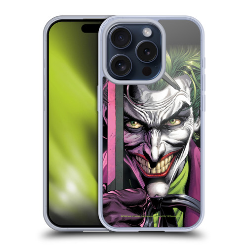 Batman DC Comics Three Jokers The Clown Soft Gel Case for Apple iPhone 15 Pro & MagSafe
