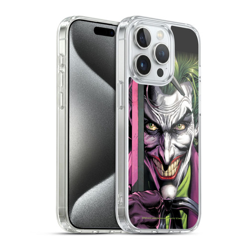 Batman DC Comics Three Jokers The Clown Soft Gel Case for Apple iPhone 15 Pro & MagSafe