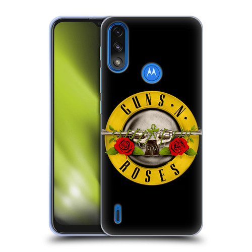 Guns N' Roses Key Art Bullet Logo Soft Gel Case for Motorola Moto E7 Power / Moto E7i Power