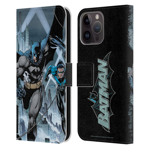 Batman DC Comics Hush #615 Nightwing Cover Leather Book Wallet Case Cover For Apple iPhone 15 Pro Max