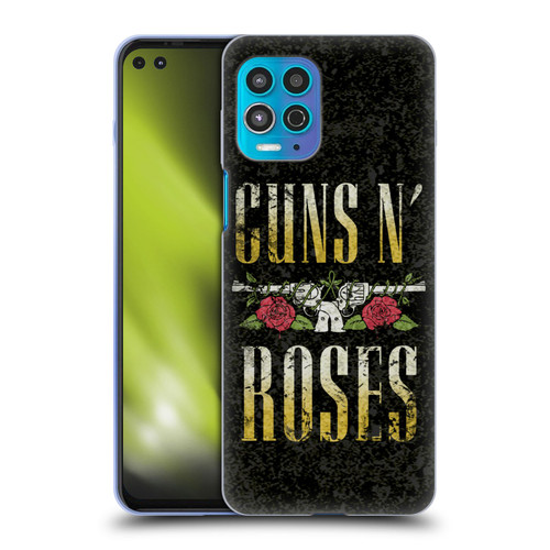 Guns N' Roses Key Art Text Logo Pistol Soft Gel Case for Motorola Moto G100