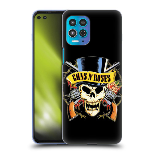 Guns N' Roses Key Art Top Hat Skull Soft Gel Case for Motorola Moto G100