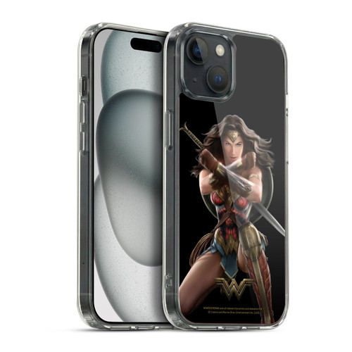 Wonder Woman Movie Character Art Bracelets Of Submission Soft Gel Case for Apple iPhone 15 Plus & MagSafe