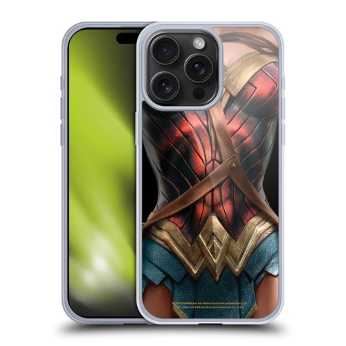 Wonder Woman Movie Character Art Costume Soft Gel Case for Apple iPhone 15 Pro Max